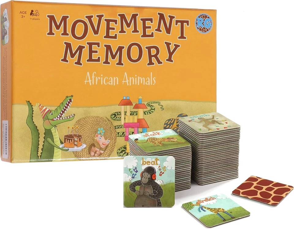 Movement Memory Game for Toddlers 2-4 Years – Educational Matching Game - Image 1 of 4
