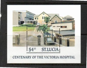 ST LUCIA POSTFRISCH 1987 MS963 HUNDERTJÄHRIGES JAHRHUNDERTJAHR DES VICTORIA KRANKENHAUSES - Bild 1 von 1