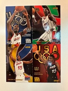 1996 SkyBox USA Quads Hakeem Olajuwon #Q6 Team USA Houston Rockets