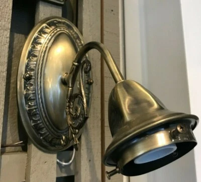 АНТИКВАРНОЕ ЛАТУННОЕ НАСТЕННОЕ БРА MINKA LAVERY W5171-11 1 Л AB - Изображение 1 из 3