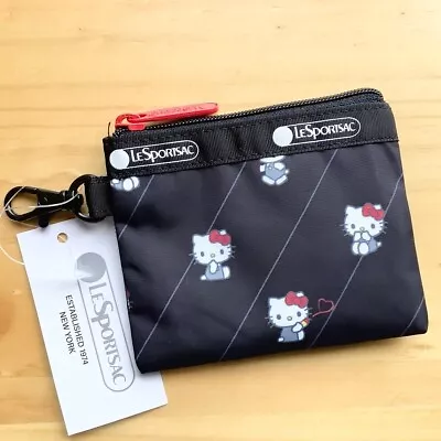 Estuche para monedas LeSportsac X Hello Kitty 50 aniversario Japón clip cambio monedero Foto 1 de 4