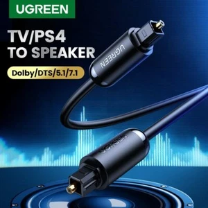 Ugreen Digital Optical Audio Cable Toslink 1m 3m SPDIF Coaxial Cable for Amplifi - Picture 1 of 8