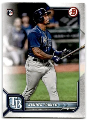 Bowman Wander Franco 2022 novato Tampa Bay Rays #12 Foto 1 de 2
