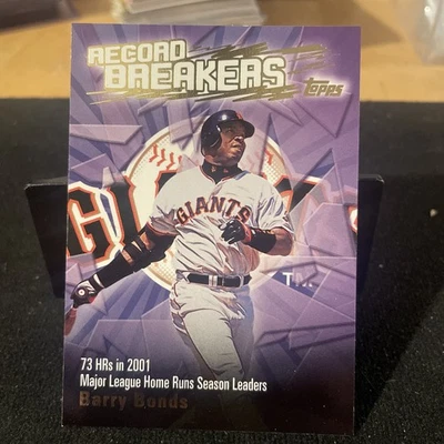 Barry Bonds 2003 Topps Record Breakers #RB-BB San Francisco Giants - Image 1 of 2