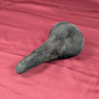 Vintage Selle San Marco Saddle Suede Cover Black Steel Rails Foto 1 de 4