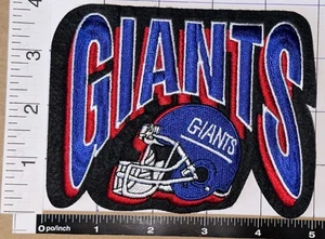 1 VINTAGE NEW YORK GIANTS SCRIPT HELM NFL FOOTBALL PATCH - Bild 1 von 1