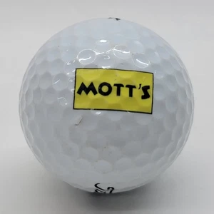 Mott’s Logo Golf Ball Collectible Titleist #3 DT 2-Piece White - Picture 1 of 3