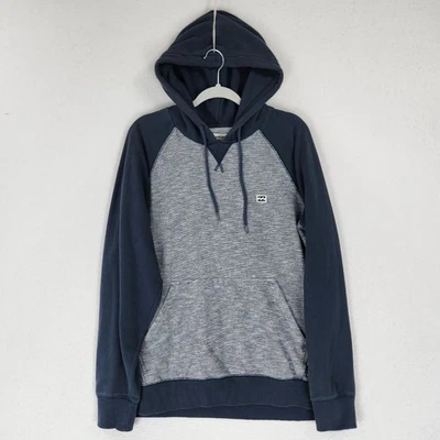 Billabong Sweater Mens XL Navy Blue Gray Classic Pullover Hoodie Casual Skater - Image 1 of 4