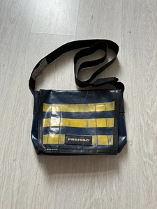 FREITAG Messenger Bag Blue Yellow Truck Tarp Shoulder Crossbody - Picture 1 of 13
