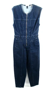 NUEVO CON ETIQUETAS UNIVERSAL THREAD Mono Mujer Talla 4 Azul Denim Elastizado Piernas Cónicas Retro - Imagen 1 de 19