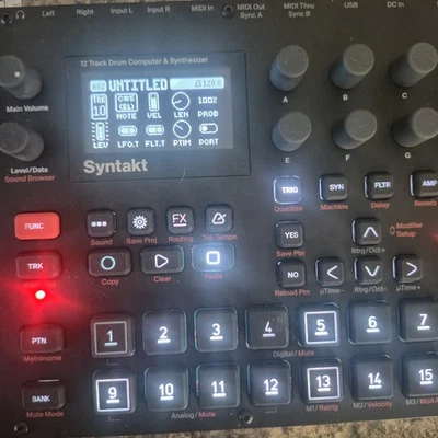 Elektron Syntakt 12 Track Drum Computer & Synthesizer - Black — 第 1/4 张图片
