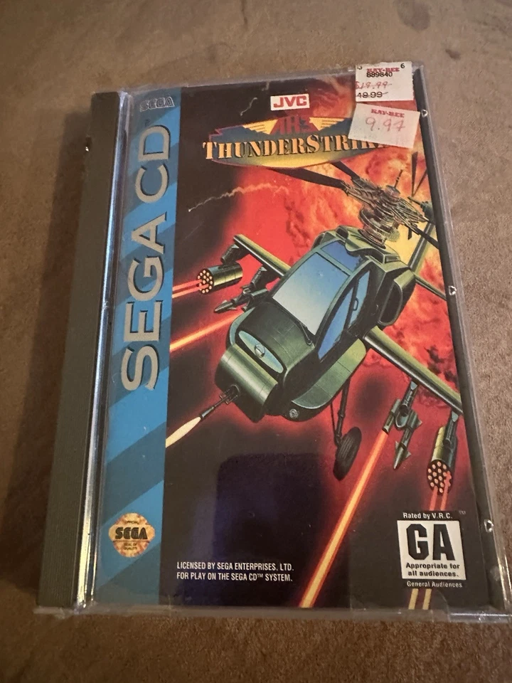 AH-3 Thunderstrike (Sega CD, 1993) Sealed Brand New Rare Find - Image 1 of 4