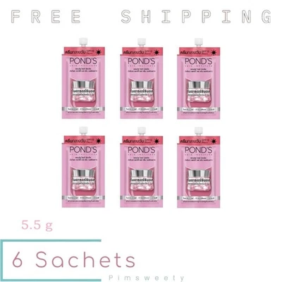 6 Sachets x 5.5 g Pond's Bright Beauty Serum Day Cream SPF 15 PA++ Vitamin B3+ Foto 1 de 4