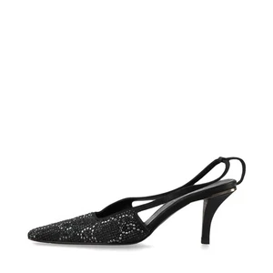 Zapatos de salón Gucci con correa de tela 36,5 para dama negros 101 0172 GG estrás elevación externa - Imagen 1 de 20