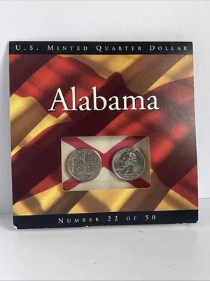 2003 Alabama State Quarters US Mint Uncirculated Number 22 Of 50 - Image 1 of 3