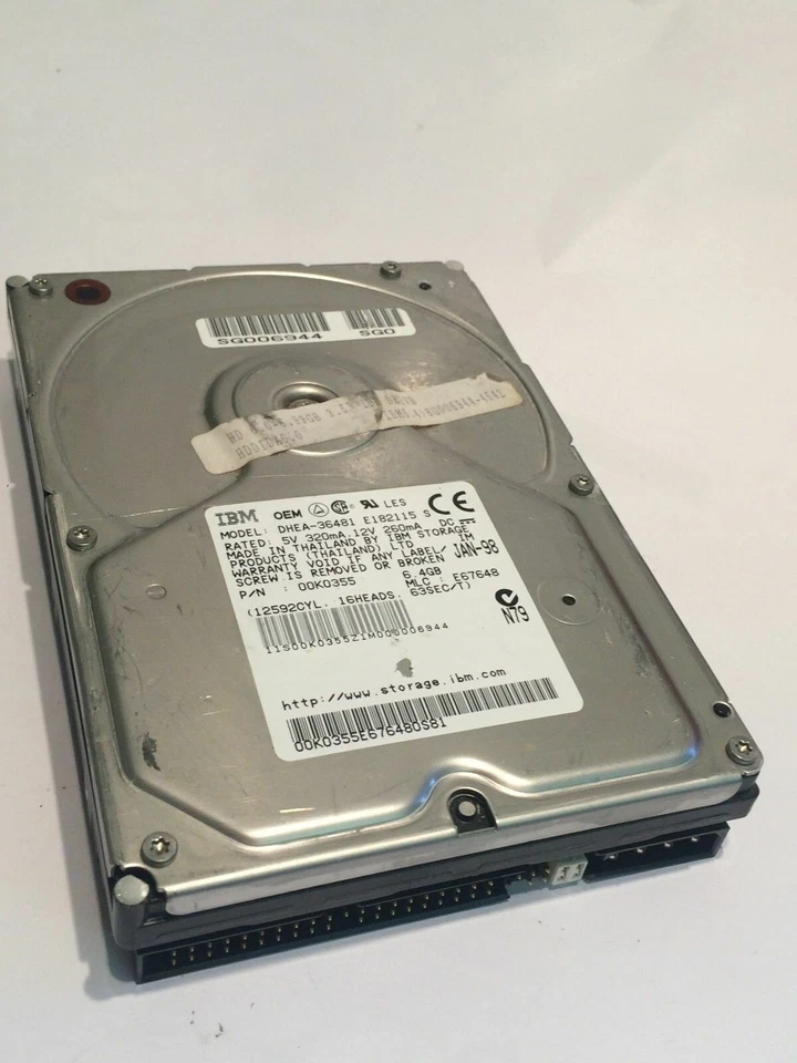 IBM DHEA-36481 IDE HARD DRIVE 6.4GB 00K0355                              fbc1c11 - Image 1 of 1