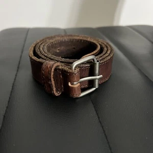 "Cinturón de cuero marrón Topman talla 30-34" - Imagen 1 de 3