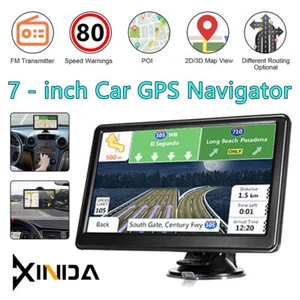 Sat Nav Touch Screen Maps Spoken Direction 8G GPS Navigation 7"Inch Truck Car HD - Picture 1 of 21