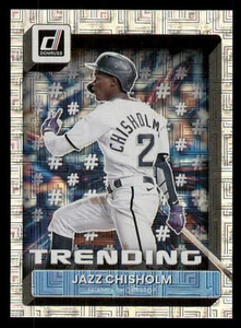 Jazz Chisholm 2022 Donruss #T-3 Trending Diamond Miami Marlins - Foto 1 di 2