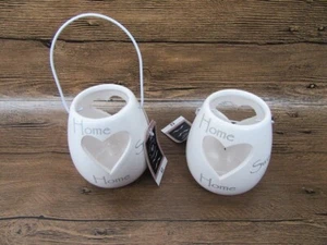 10cm Home Sweet Home Heart Tealight Candle Holder Boho Vintage Home Decor Gift - Picture 1 of 1