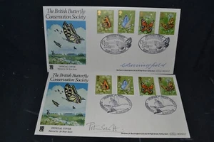 GB first day covers 1981 Butterflies x 2 . Both officals and both signed - Picture 1 of 9