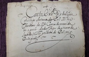 MANUSCRITO DE LITIGIO FAMILIAR DE SALAMANCA, SIGLO XVI - Imagen 1 de 5