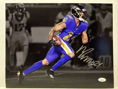 Foto firmada por Marcus Peters Baltimore Ravens 11x14 JSA Foto 1 de 4