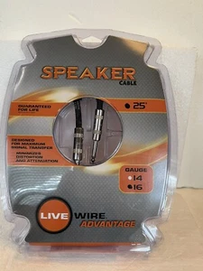 Live Wire Advantage 25’ 16 Gauge Speaker Cable NIB - Picture 1 of 8