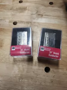 SEYMOUR DUNCAN Set pickup vintage blues humbucker SH-1 59 COPERTINE NICHEL - Foto 1 di 5