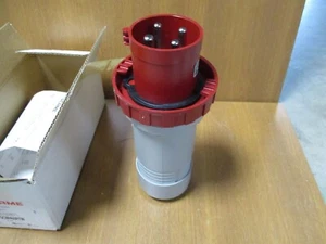 SCAME PLUG PIN & SLEEVE CONNECTOR 60A 3P4W 7H/3PH 480VAC #SCM460P7W NEW - Foto 1 di 7