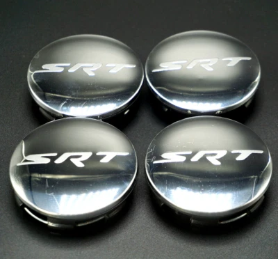 2011-2018 Dodge Charger Challenger Chrome SRT Center Caps (4) - Image 1 of 2