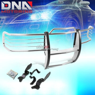 FOR 01-07 SILVERADO 1500-3500 HD CHROME STAINLESS STEEL FRONT GRILL GUARD FRAME - Image 1 of 4