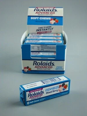 Rolaids Soft Chews Advanced Antacid + Anti-Gas Box of 12 Packs - Fresh Exp. 4/26 - Image 1 of 4