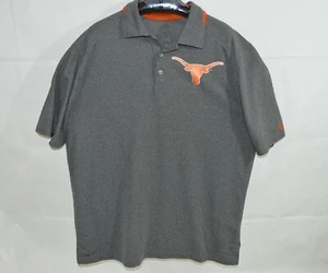 Polo grande de rendimiento universitario Nike Dri Fit Texas Longhorns para hombre - Imagen 1 de 6