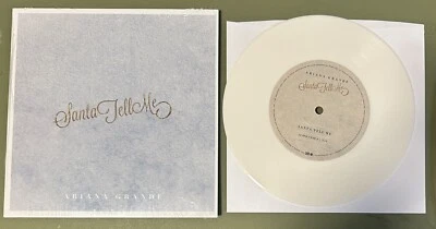 Ariana Grande Santa Tell Me / True Love 45 7” White vinyl Single - Image 1 of 2