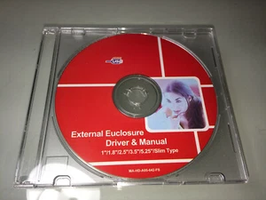 Cypress External Enclosure Driver and Manual 1"/1.8"/2.5"3.5"5.25"Slim Type (CD) - Zdjęcie 1 z 7