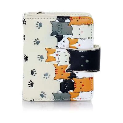 Cartera pequeña con cremallera Cat Crowd de Shagwear Foto 1 de 4