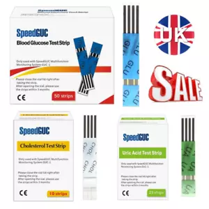 Speed GUC Uric Acid Test Strip Blood Glucose Test Strip Cholesterol Test Strip A - Picture 1 of 9