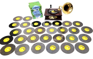 Swiss Thorens Model 755 Gramophone Music Box - 30 Discs - VIDEO Vintage Antique - Picture 1 of 23