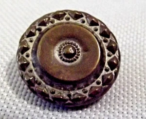 Antique Steel Button - Multi-Borders (4179) - Picture 1 of 3