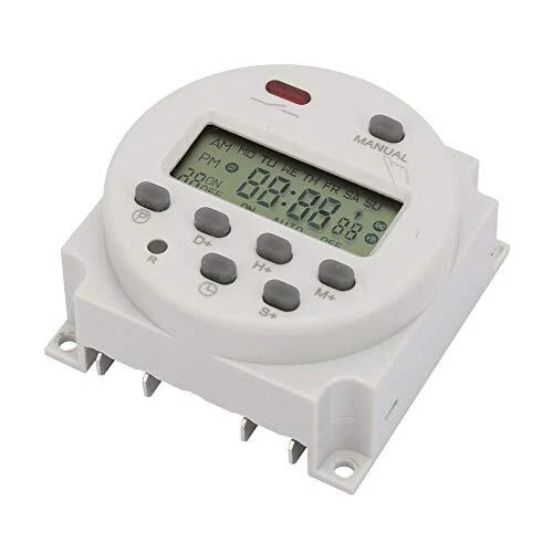 Interruttore digitale con timer, 1S ~ 168 h, 5 VA, piccolo timer, 7 (O2g) - Immagine 1 di 1