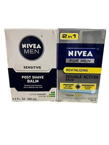 1 Nivea For Men Energy Double Action Balm & 1 Post Shave Balm Sensitive Skin