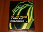 ROLLING STONES FOUR FLICKS LIVE CONCERT *RARE* DELUXE EDITION DVD BOX 4-DISC New
