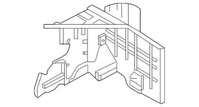 Genuine Nissan 2015-2016 Nissan Versa Note - Air Guide 62823-9MB0A - Image 1 of 2