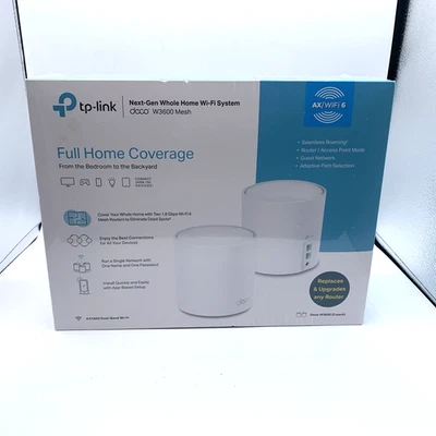 TP-LINK Deco W3600 Whole Home Mesh AX/Wi-Fi 6 System Brand New Sealed - Image 1 of 4