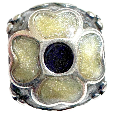 PANDORA Sterling Silver Daisy Flower with White Enamel Bead - 790433EW - Image 1 of 4