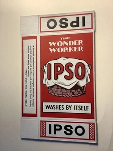 Vintage "Ipso" Verpackungskarton rot Neu aus altem Lagerbestand top kleinere Größe - Bild 1 von 4