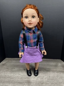 JOURNEY GIRLS 18” Doll KELSEY 2017 Long Red Hair, Green Eyes, Freckles Geoffrey - Picture 1 of 15