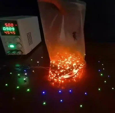 TAIDACENT Wireless Leds and Induction Coil Kit Inductive 5V Wireless Led light bead Coil