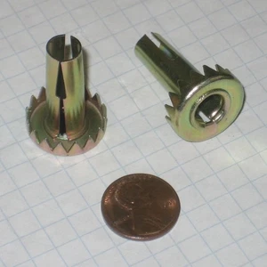 SHEPHERD #SR2402ZN-M22 CASTER GRIP-NECK STEM FASTENER #02 METAL SOCKET, 3/8"x1" - Picture 1 of 3